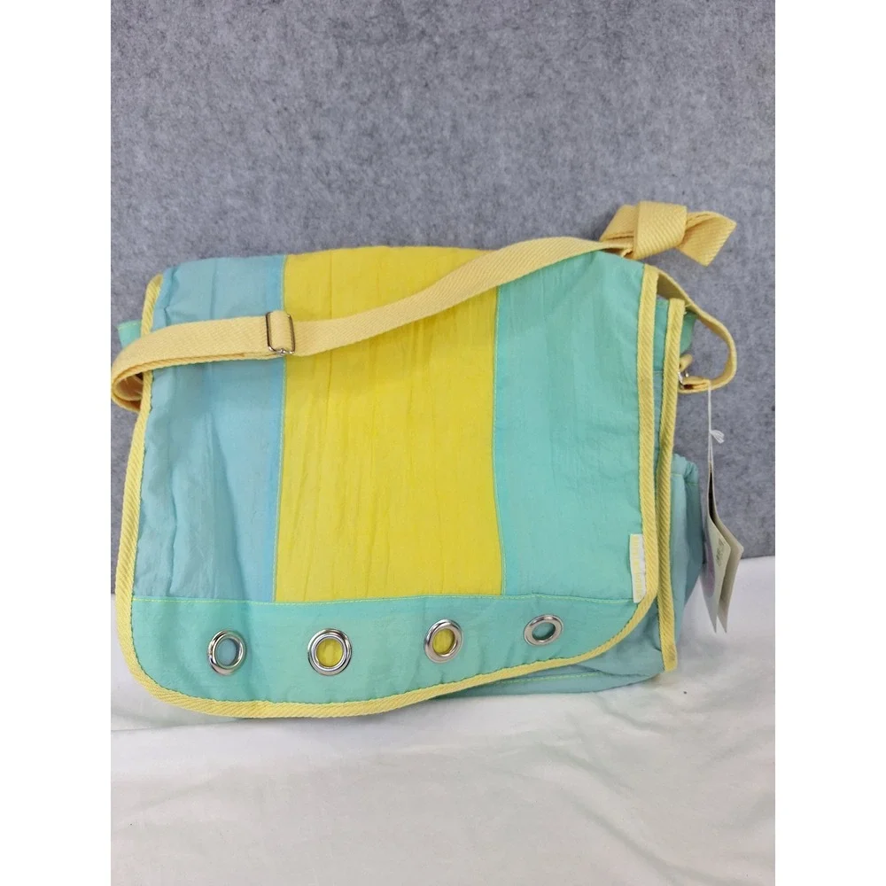 Vintage 90's Rocking Horse Jaclyn NWT Yellow Nylon Diaper Bag with Changing Pad